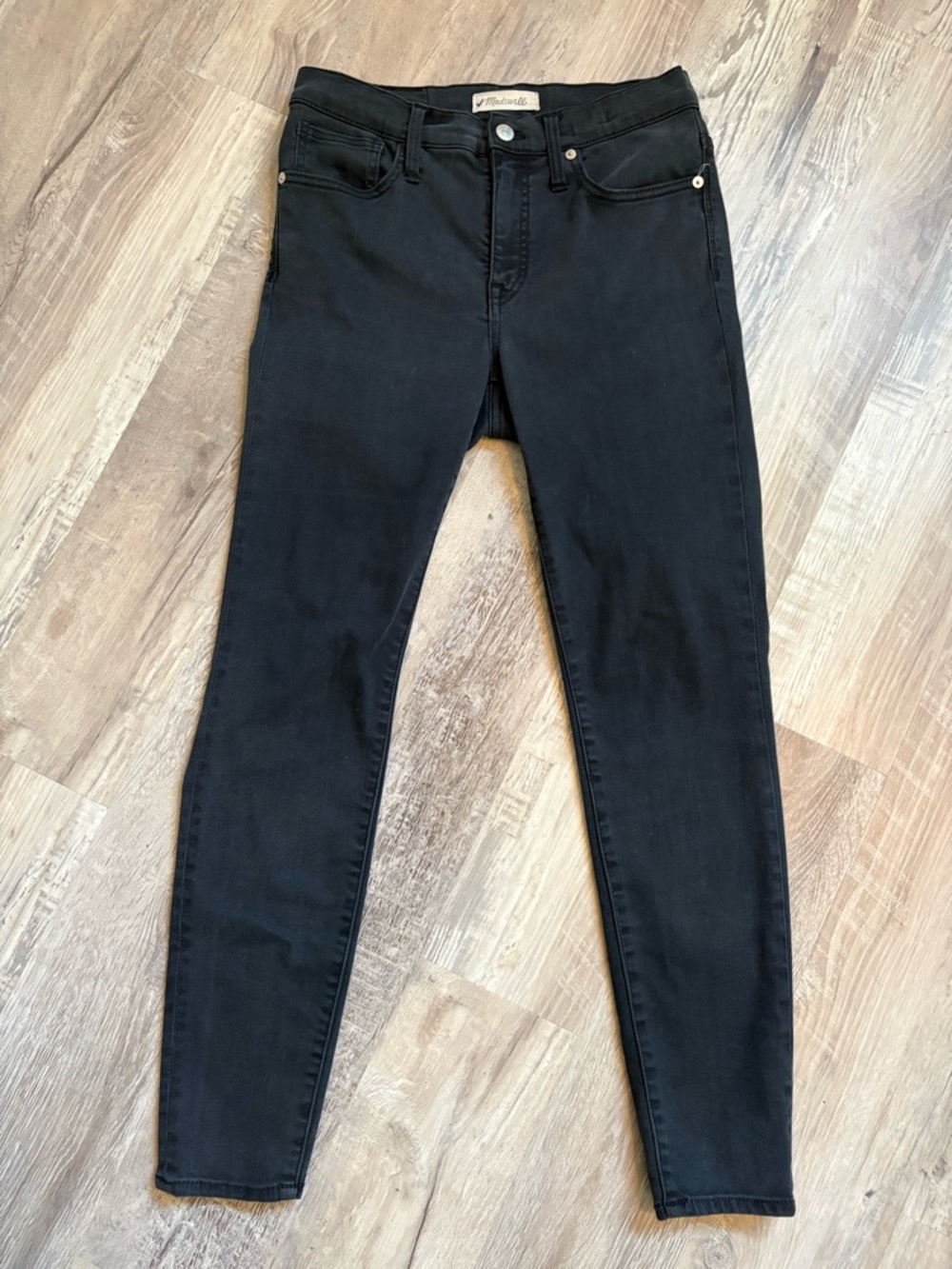 Madewell High Rise Skinny Black Jeans Size 28